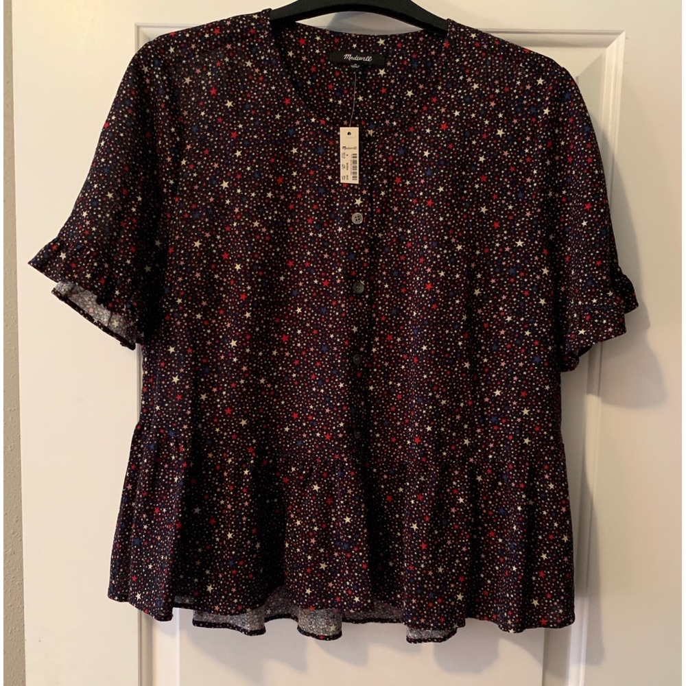 Madewell peplum top